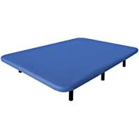 Ventadecolchones - Base Tapizada Modelo Drago con Sistema Antiruido con 6 Patas de 27 cm con 5 Barras transversales 3D…